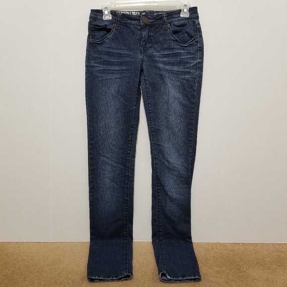 Mossimo jeans 3 Skinny denim whiskered 2010 stretch low rise waist - Picture 1 of 16